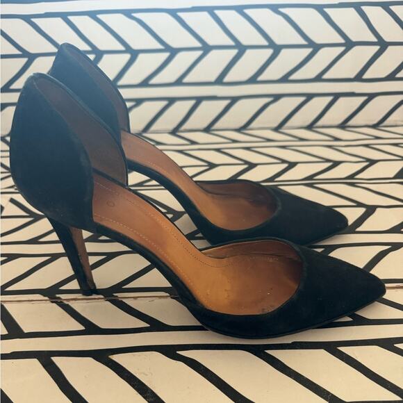 IRO D’Orsay black pointed toe suede stiletto heels size 41 - Picture 5 of 8